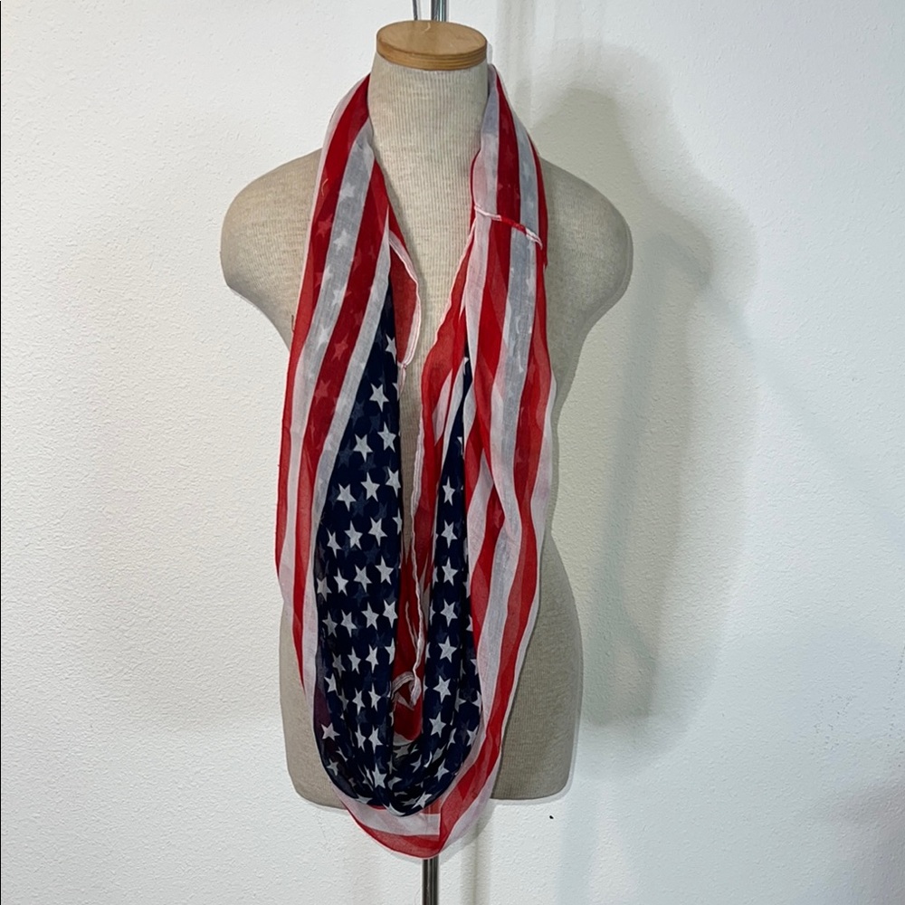 American Flag Infinity Scarf